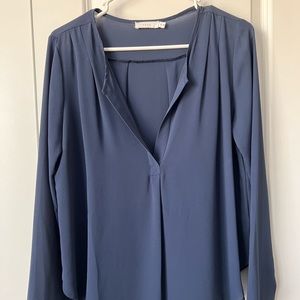 Navy Lush blouse